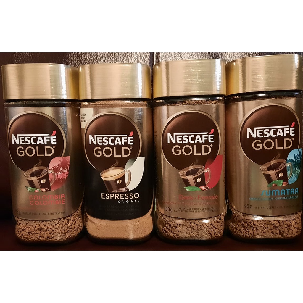 NEW and Imported Nescafe Gold ( Colombia, Espresso, Sumatra, Dark