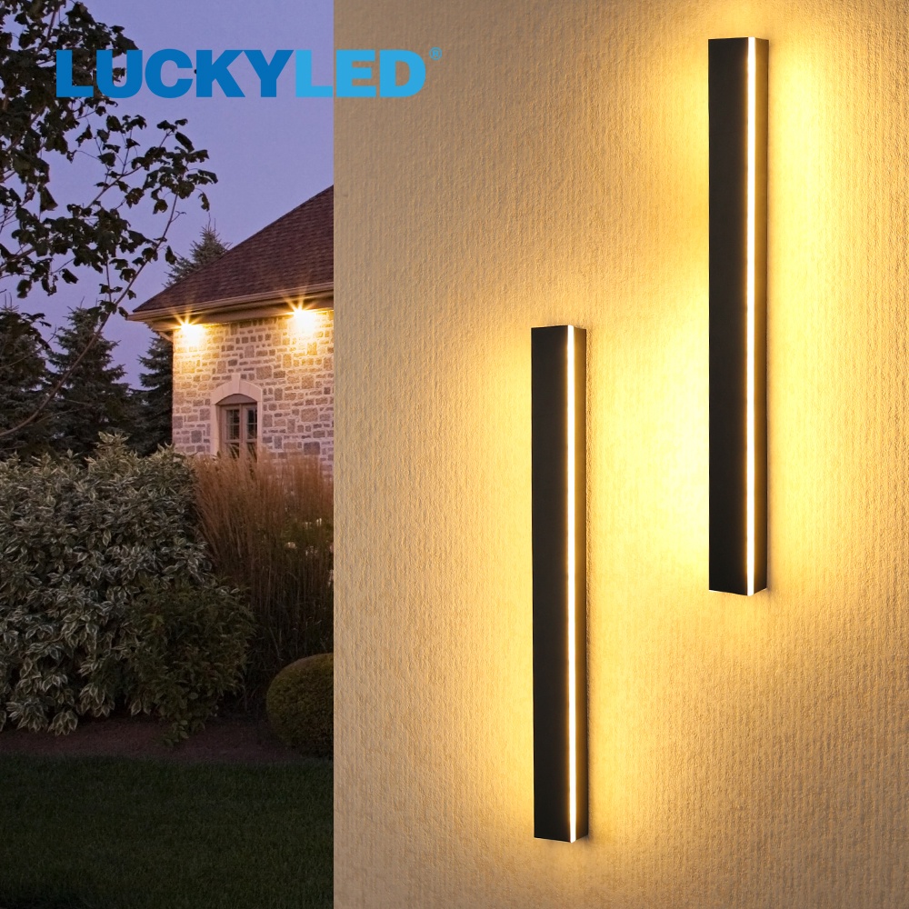 Modern LED Wall Light Outdoor IP65 Waterproof Long Wall Lamp For Garden Porch Decoration