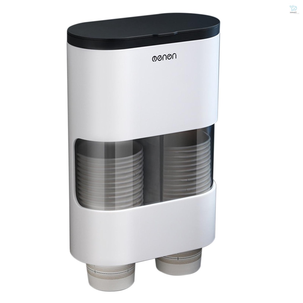 egBk Shark Double Tube Disposable Cups Dispenser Wallmounted Cup