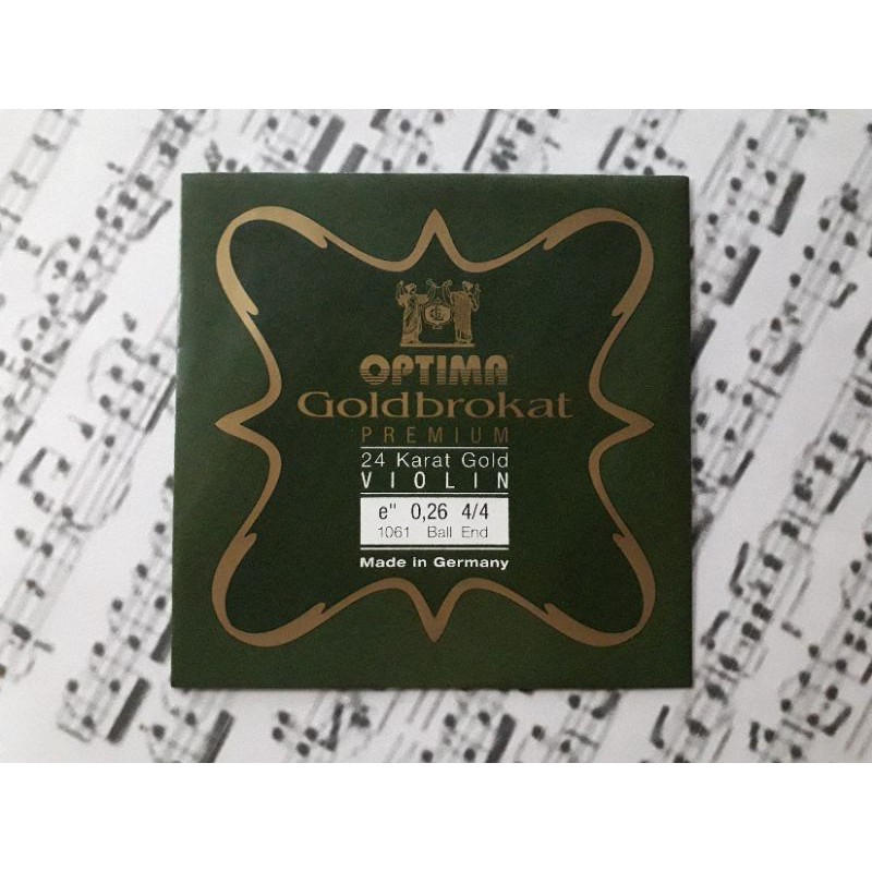 Authentic Optima Goldbrokat 24 Karat Gold E String Shopee Philippines