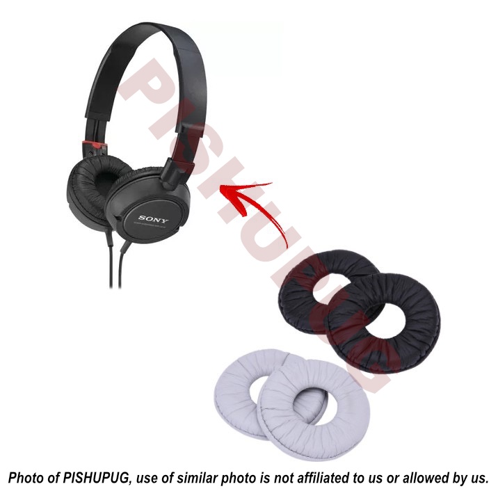 1 Pair (2pcs) Small Donut Ear Pad Faux Leather Cushions Replacement for