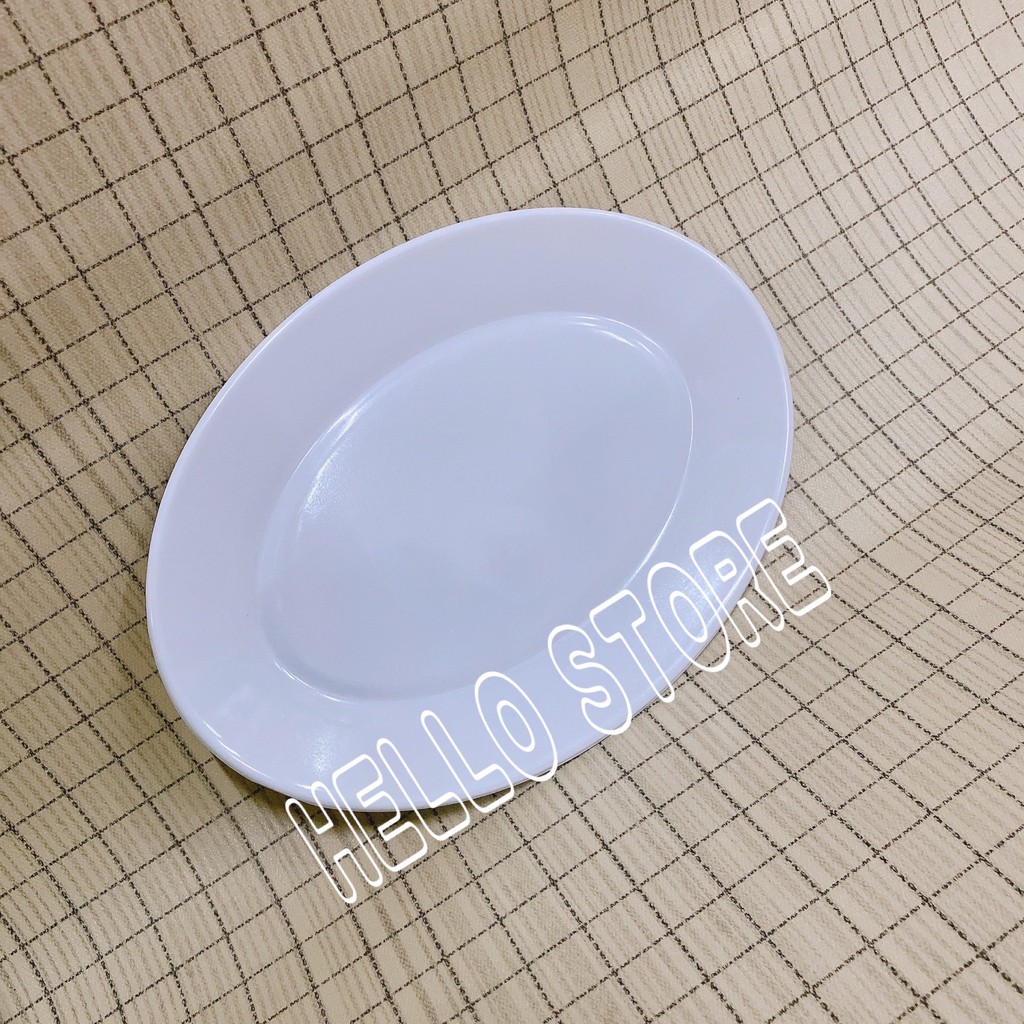 High Quality & Thicken White Oval Plastic Plate/Plastic Dishes