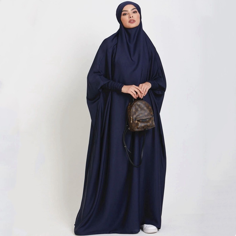 Jilbab Abayas for Women Muslim One Piece Prayer Dress Khimar Hijab