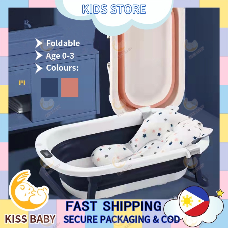 Baby Bath tub &Bath mat Kids Folding Large Size Bathtub 06 Years Newborn Products Baby Bath tub