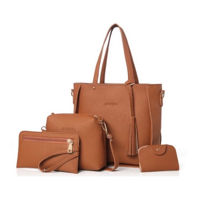 Jingpin Korean sling bag (4 in 1 set bag) Shopee Philippines