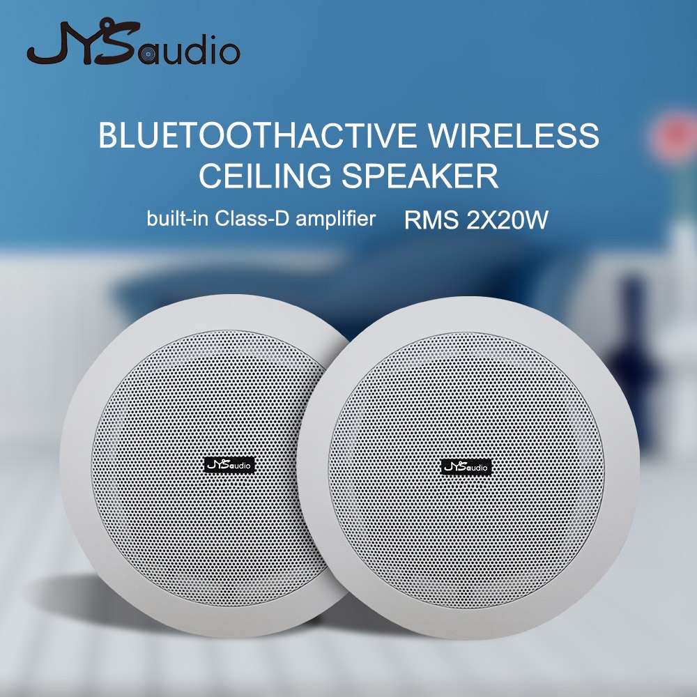 JYSBTC32 Inceiling Speaker Bluetooth Wireless System 1 Pair Smart