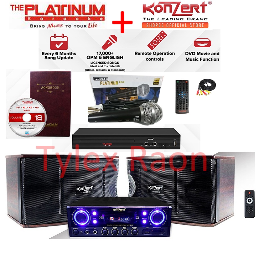 The Platinum Karaoke set KS5 Karaoke NEW songs Videoke player& Konzert