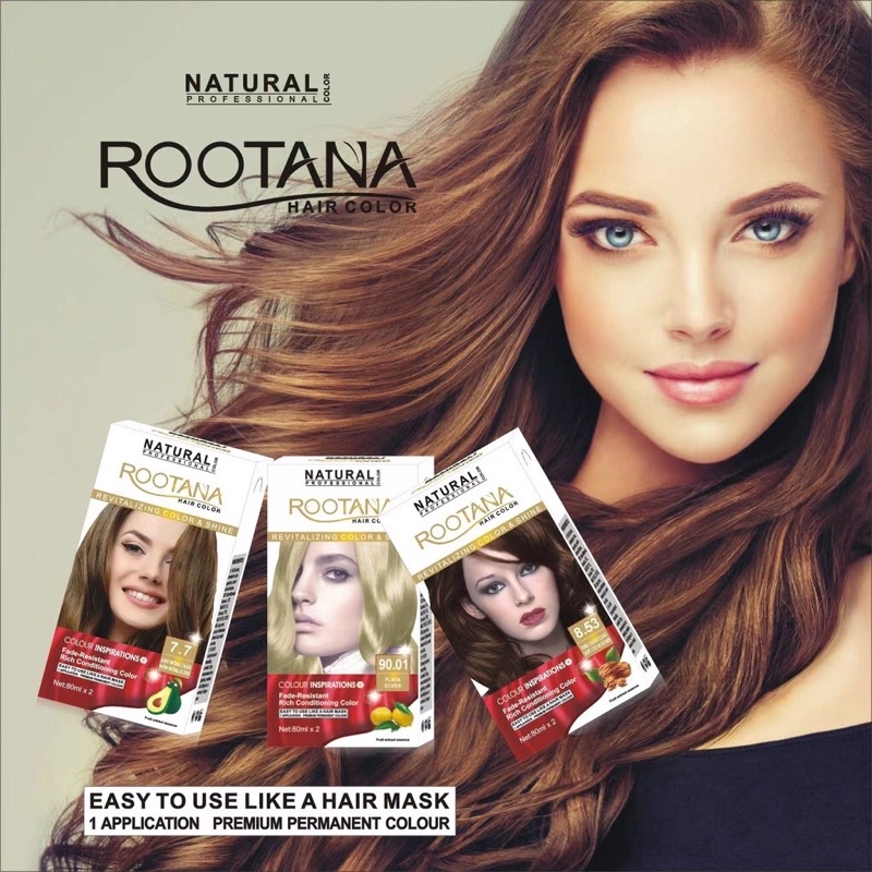Romantic partys NATURAL ROOTANA Hair Dye kit Shopee Philippines