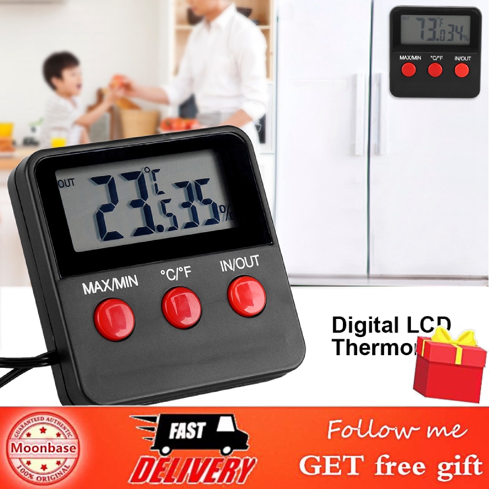 [Ready Stock] Digital Thermometer Hygrometer Monitor Meter Egg