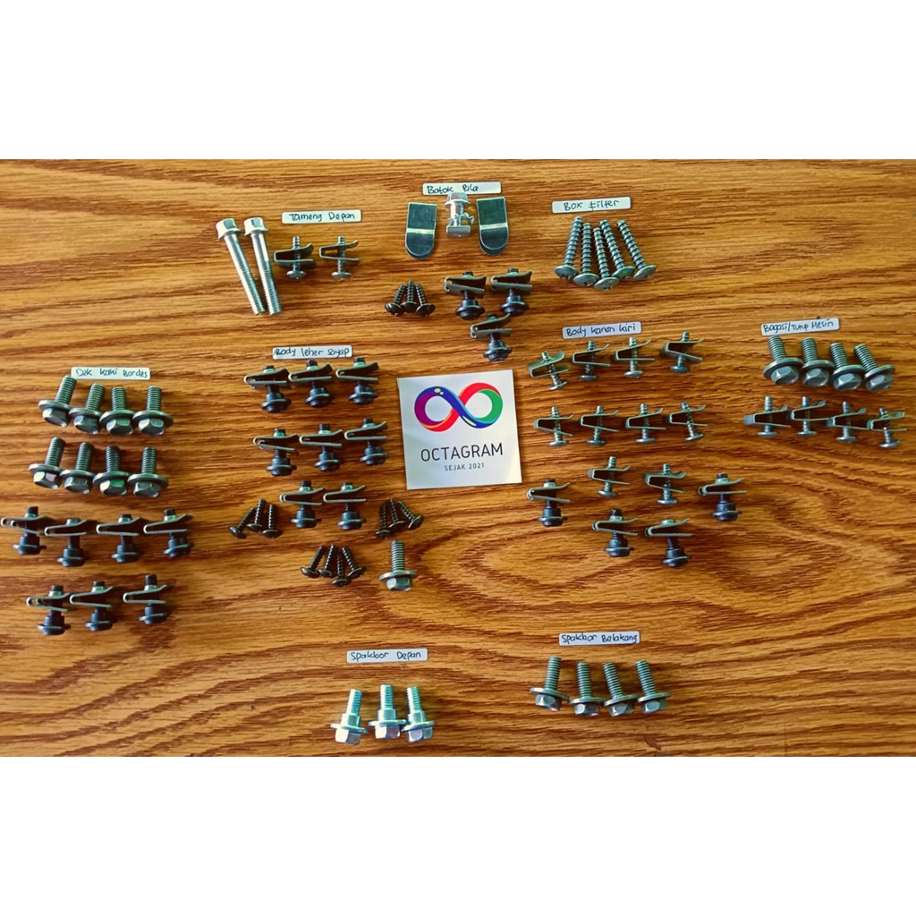 Free Shipping/Raw Bolts/Motor Body Bolts Full set honda Carburetor