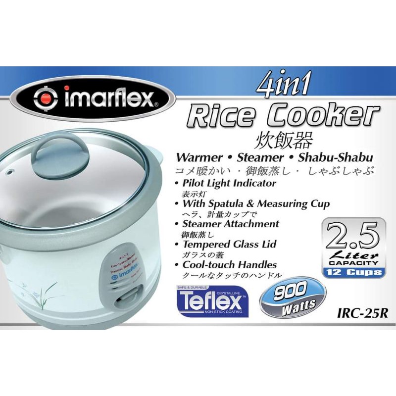 IMARFLEX 4in1 Rice Cooker (12cups) Shopee Philippines
