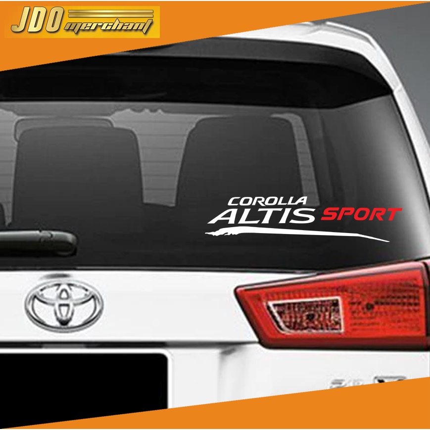 Toyota Corolla Altis Sport Sticker For Rear Windshield 1pc Shopee