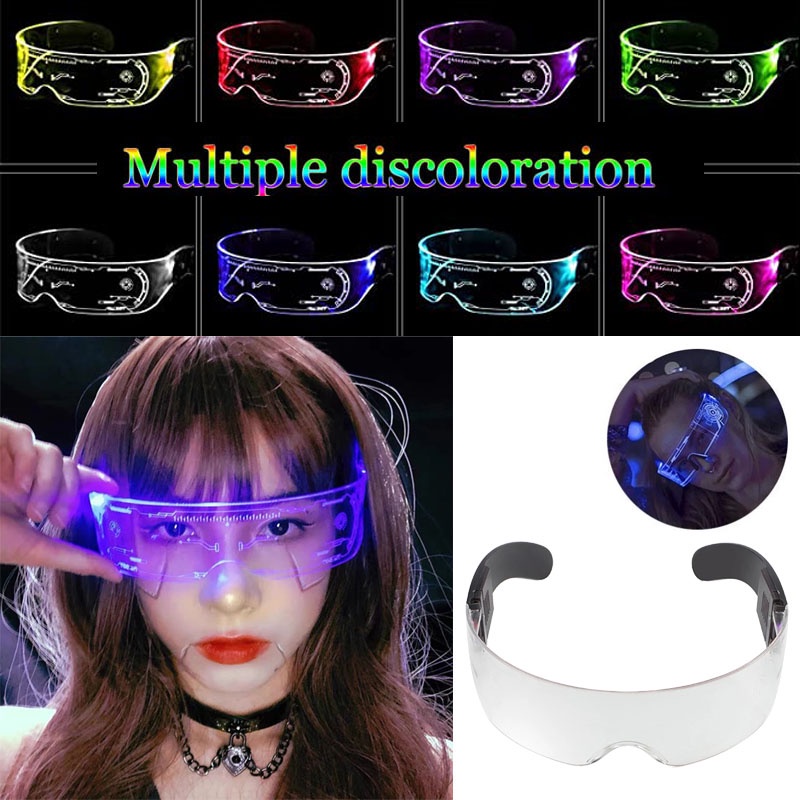 Led Glasses Colorful Luminous Glasses Cool Technology Eyeglasses