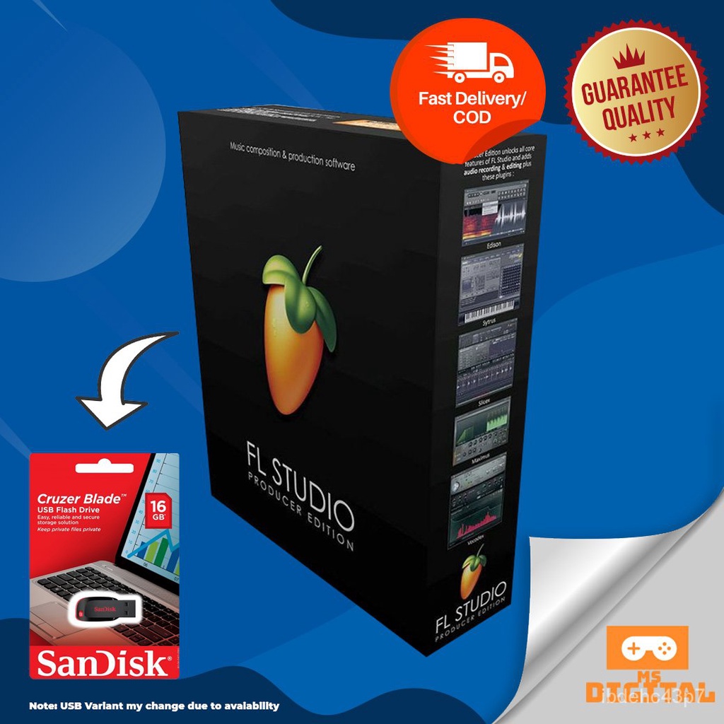 FL Studio 20 Producer Edition 32x and 64x Windows/MAC USB EaqQ Shopee