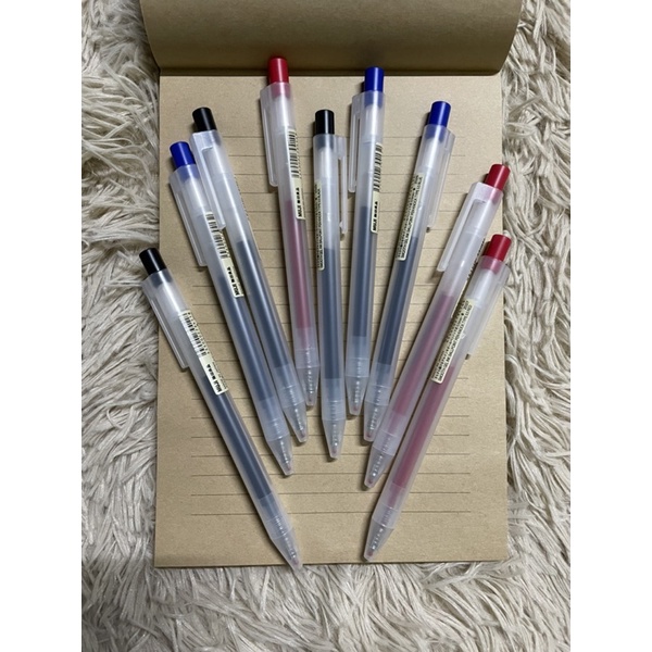 ORIGINAL MUJI Smooth Gel Ink Ballpoint Pen Knock Type 0.5mm Shopee