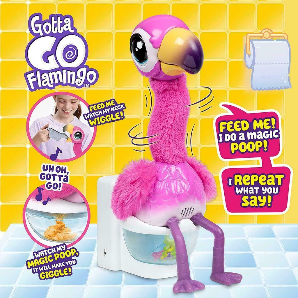 Kids Lovely Little Live Pets Gotta Go Flamingo Electronic Pet Animal