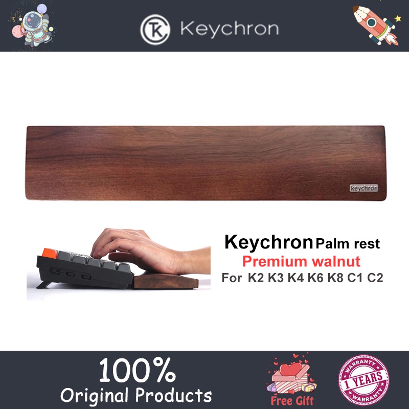 Keychron keyboard wooden hand rest, suitable for K2/K6,K3,K4,K8/C1,C2