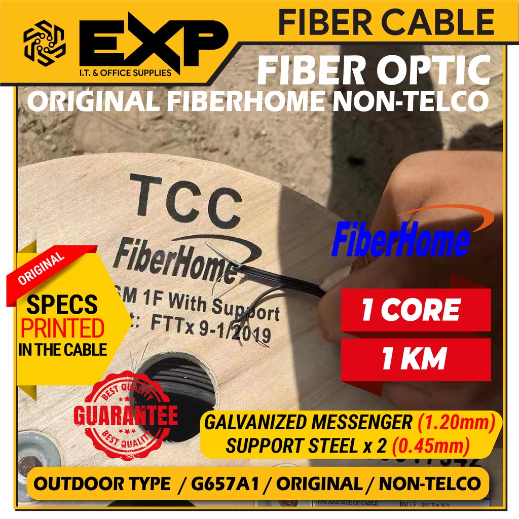 Fiber Optic (ORIGINAL FIBERHOME Cable) 1 Core / 1KM (NONTELCO