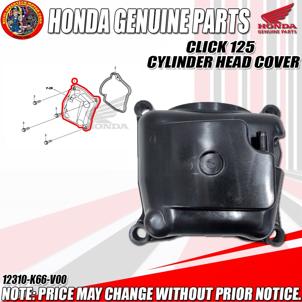 CLICK 125 I V2 V3 CYLINDER HEAD COVER (HPI) (Genuine 12310K66V00) Shopee Philippines