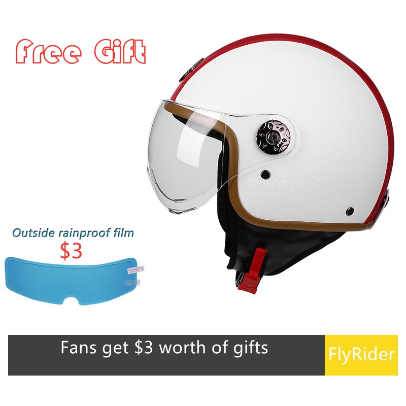 Motorcycle Helmets Open Face Safety Kick Scooter Electric Motos Flip Up Half Face Helmet Casque