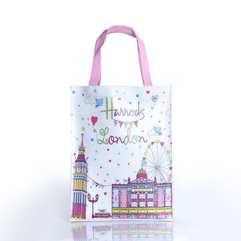 HARRODSPVC BUTTON TOTE/SHOULDER/TUITON BAG/ SHOPPER BAG YNPB Shopee Philippines