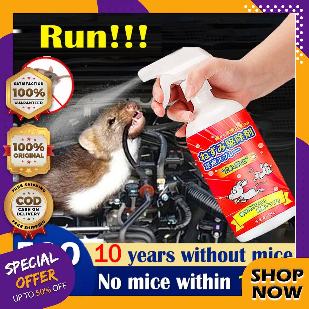 Best Promo Original Powerful Rat Repellent Spray 500g Repels Rats From