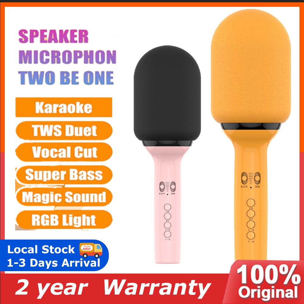 Original Q9 Bluetooth Speaker Wireless Microphone Handheld Karaoke