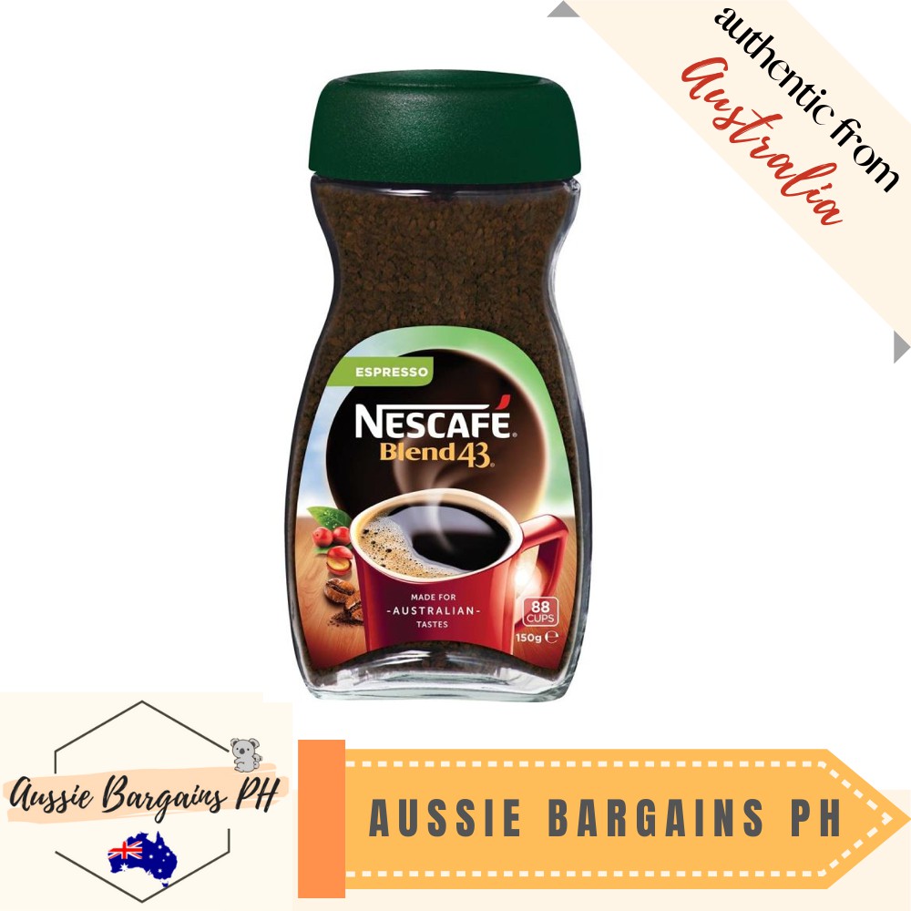 Nescafe Blend 43 Espresso Soluble Instant Coffee 150g Shopee Philippines