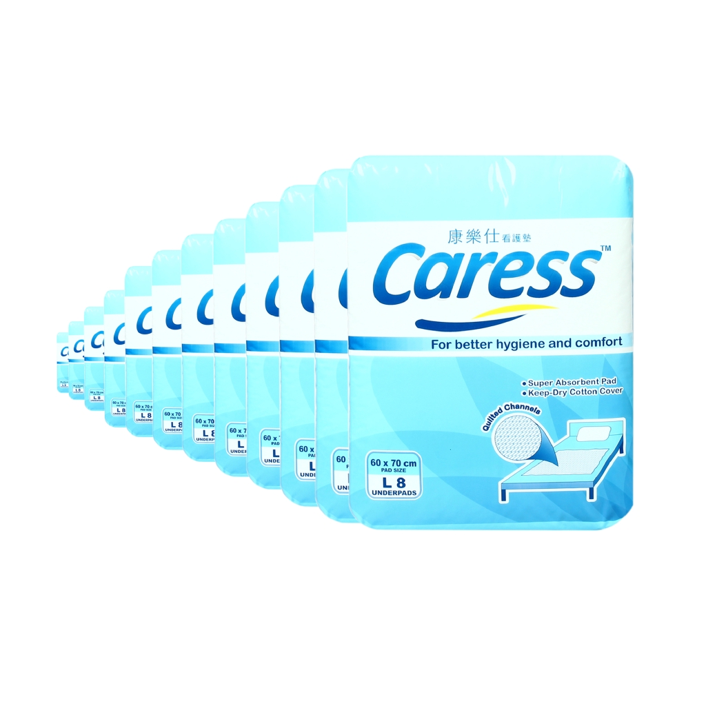 Caress Underpads Large 8's x 16 packs 1 case (128 pcs) Shopee