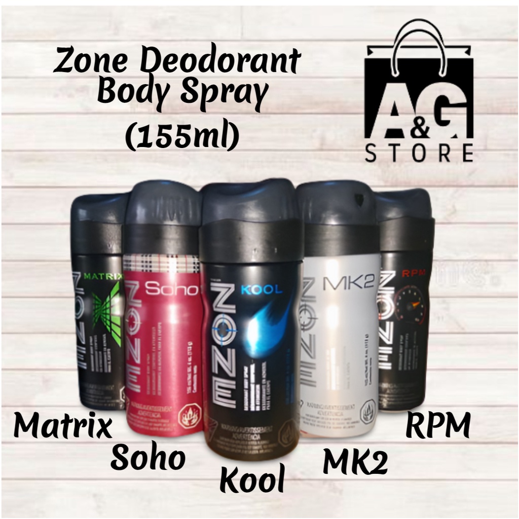 Zone Deodorant Body Spray (155ml) Shopee Philippines