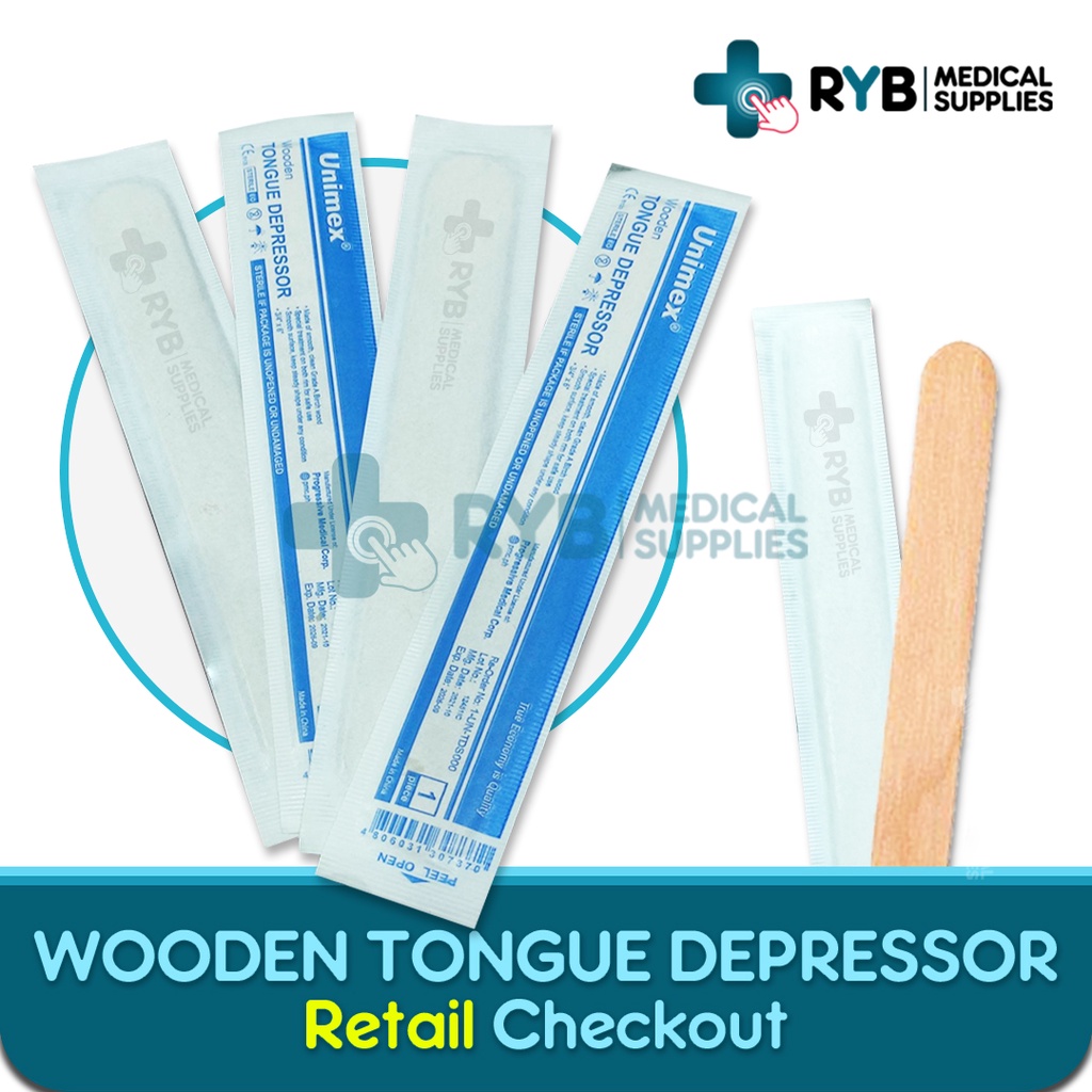Sterile Wooden Tongue Depressor (SOLD PER PICE) Any brand Shopee Philippines