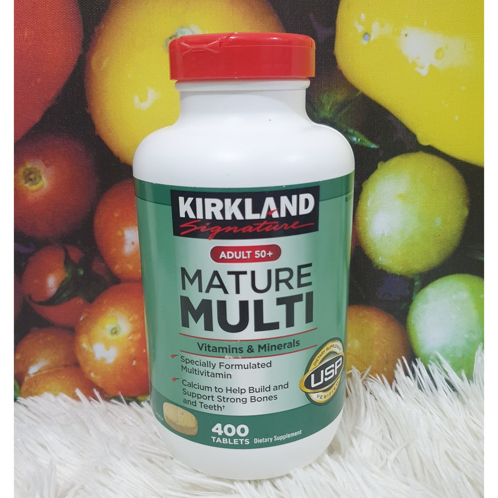 Kirkland Signature Adult 50+ Mature Multivitamins & Minerals 400