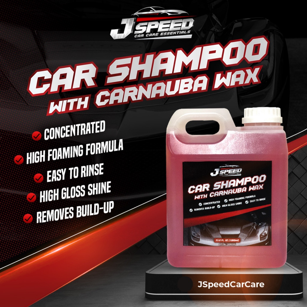 JSpeed Car Shampoo with Carnauba Wax (1Liter) Shopee Philippines