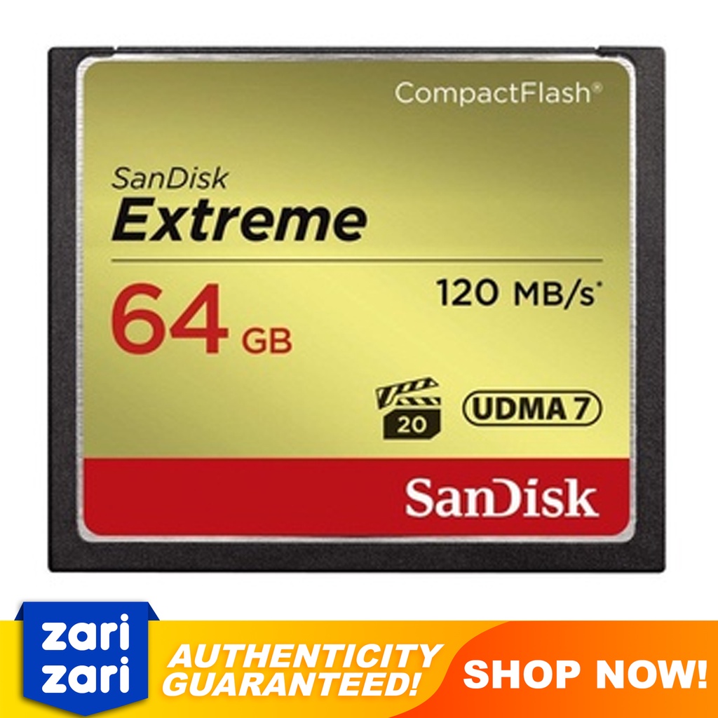 SanDisk Extreme 64GB Compact Flash Memory Card Shopee Philippines