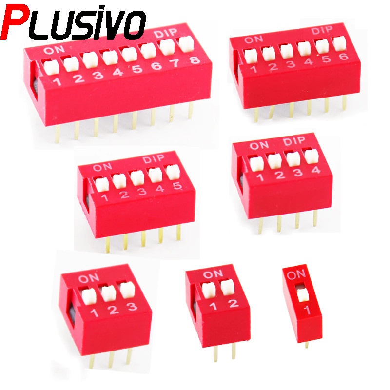 Red DIP Switch (1p, 2p, 3p, 4p, 8p) | Shopee Philippines