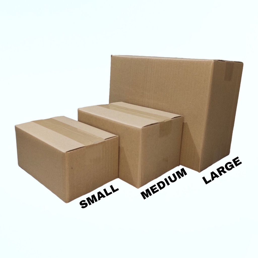 Corrugated Box Carton Packaging Box Small, Medium, Large Shopee