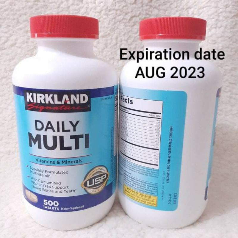 KIRKLAND DAILY MULTI (500 tablets) Shopee Philippines
