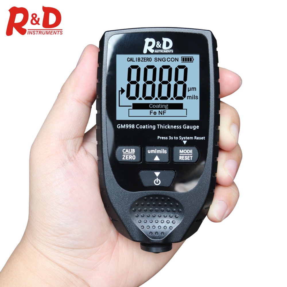 R&D GM998 Backlight Film Thickness gauge Car Paint Tester Coating
