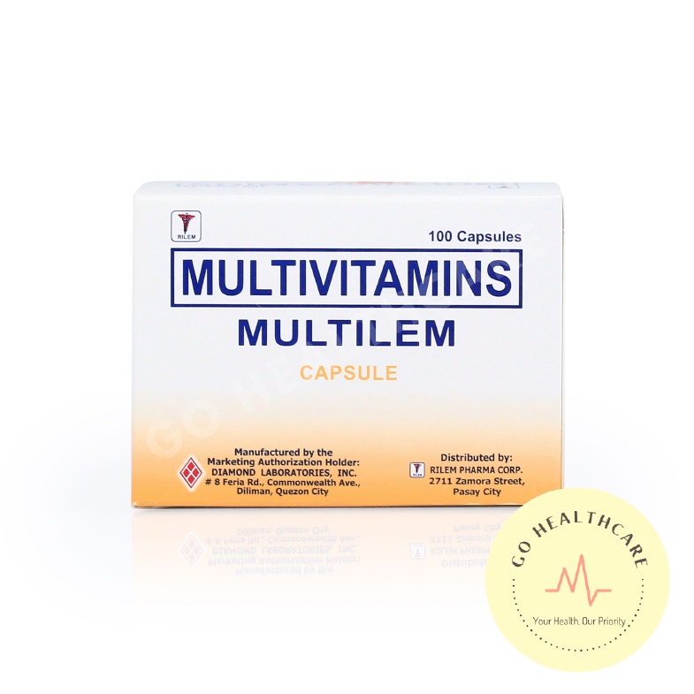 MULTILEM Multivitamins Capsule Box of 100's Shopee Philippines