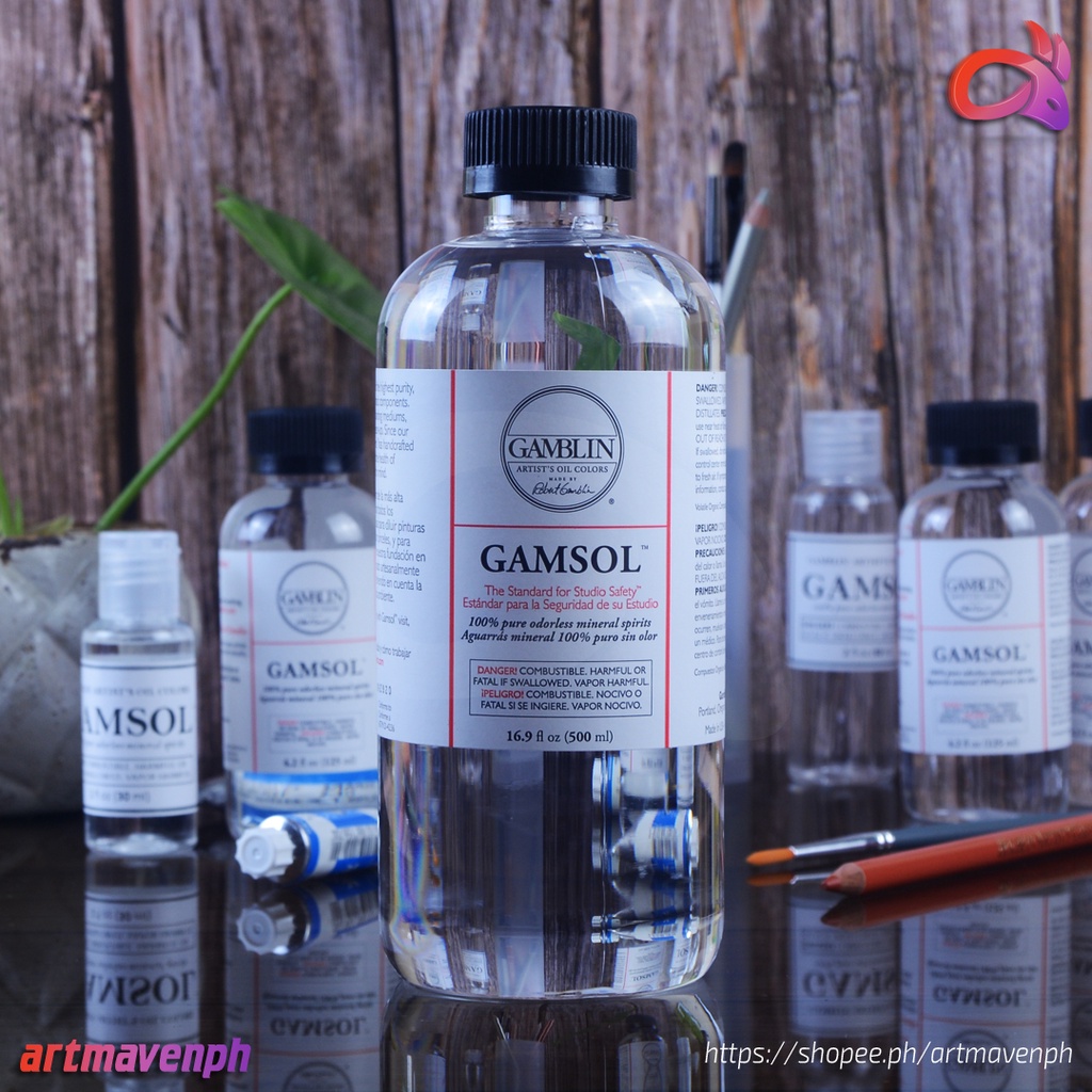 Gamsol Odorless Mineral Spirits Oil Thinning Solvent 500ml Shopee