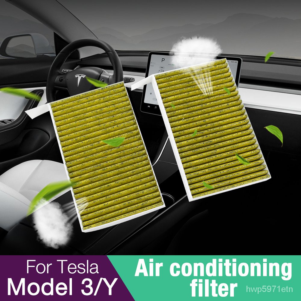 Model3 Filter 2Packs HEPA Cabin Air Filter for Tesla Model 3 Air