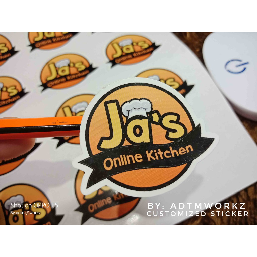 Customized Sticker Label Laminated Shopee Philippines