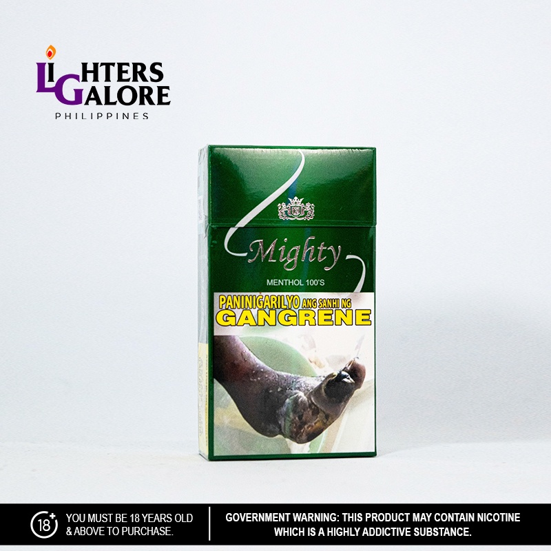 Lighters Galore Mighty Menthol 100'S Hard (Pack) Shopee Philippines