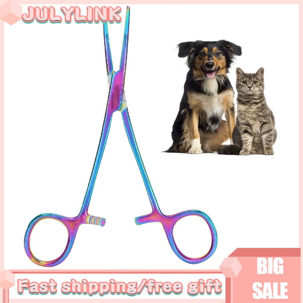 Julylink Dog Ear Hair Puller Stainless Steel Pet Forceps Cat Cleaning