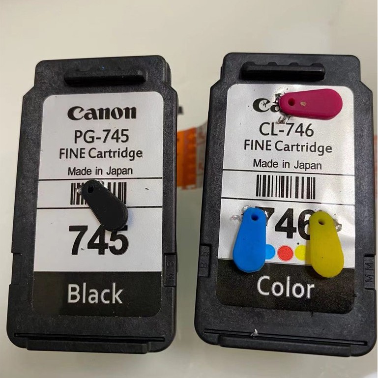 Canon PG745 CL746 Cartridge refillable add ink PIXMA MG2400 MG2470