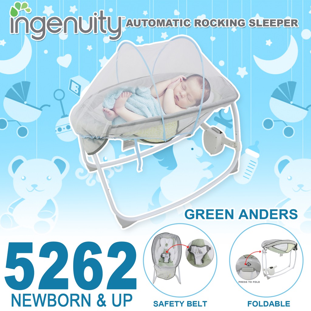 Baby Love 5262 Ingenuity Automatic Rocking Sleeper baby Rocker Gentle