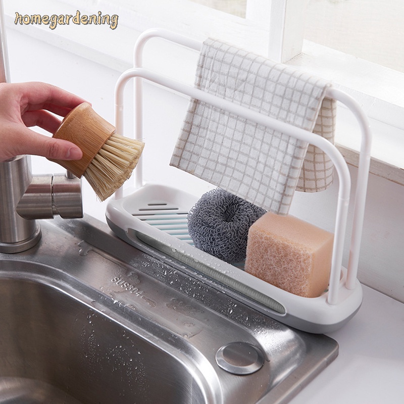 Kitchen Dishcloth Holder Towel Rag Hanger Sink Sponge Rack Shelf Dish Organizer Shopee Philippines