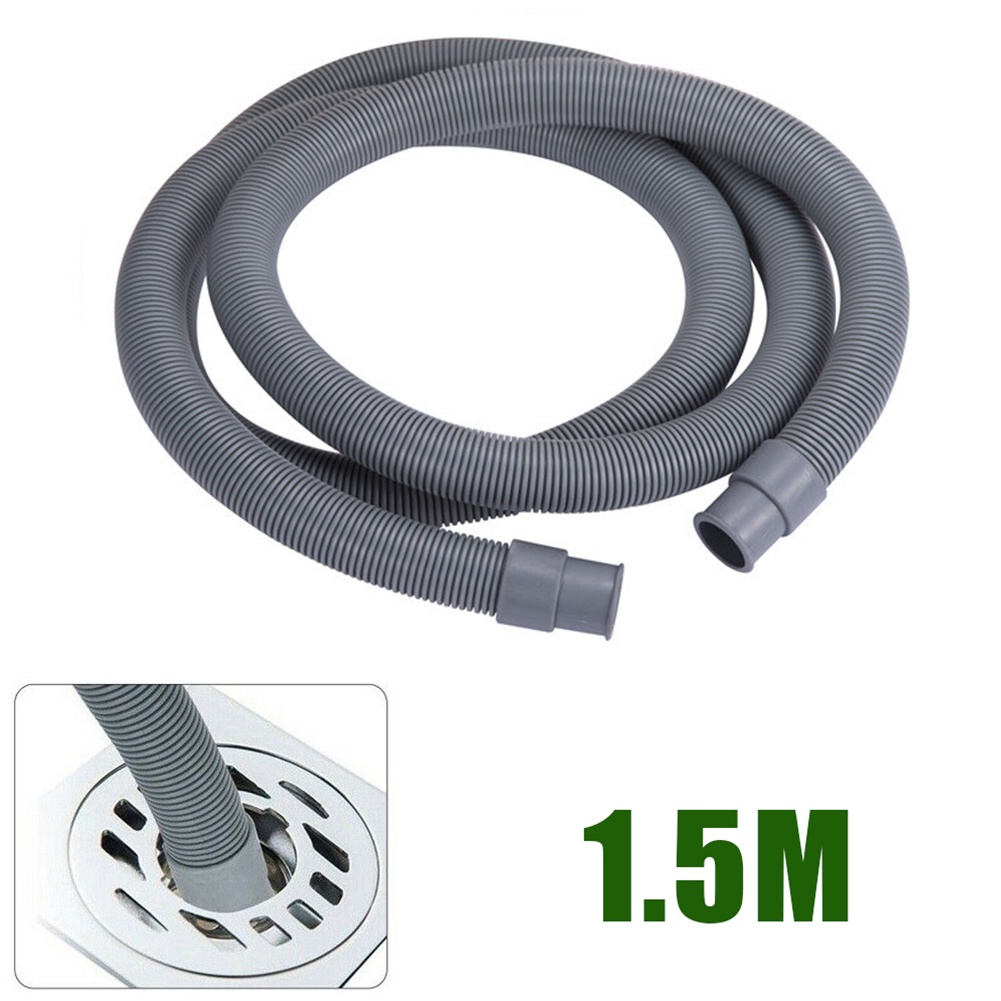 1.5M Drain Waste Hose Washing Machine Dishwasher Extension Pipe Outlet