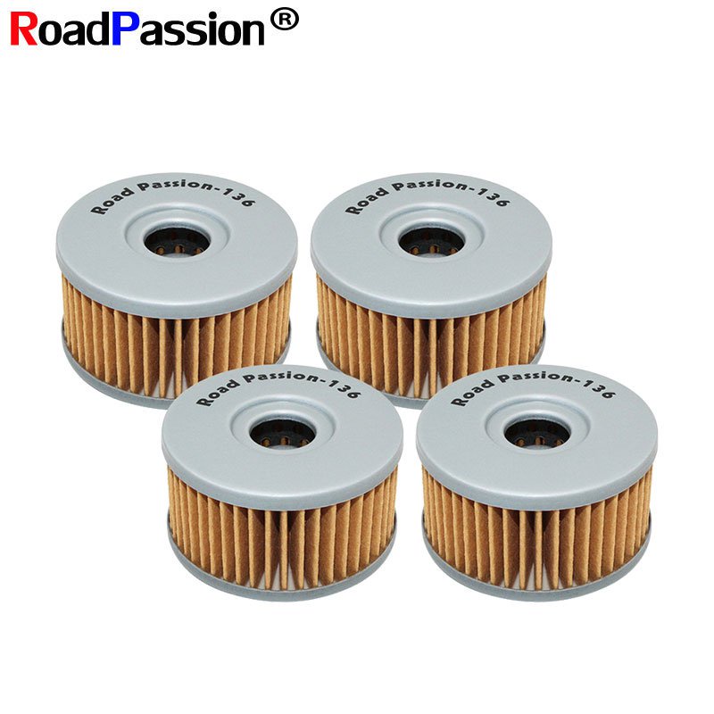 moto2/4Pcs Dirt Bike Oil Filter Petrol Fuel Filter For SUZUKI GN250