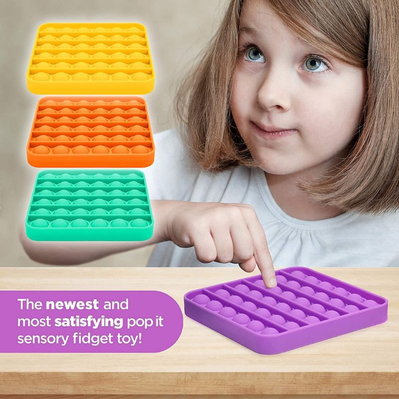 NEW stress Reliever Bubble Pop it Fidget toy for kids Fidgett toy